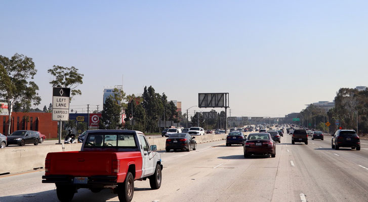 Traffic in LA is just outrageous - this was Sunday afternoon!