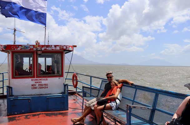 Our passenger seat on the top deck..