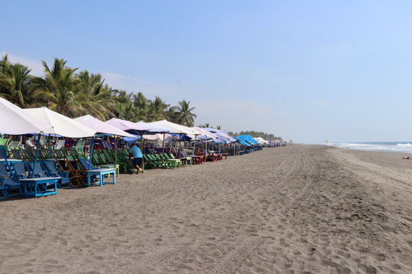 Empty Beach Chairs Cuyutlan