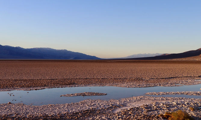 ...the dried out Badwater salt lake...