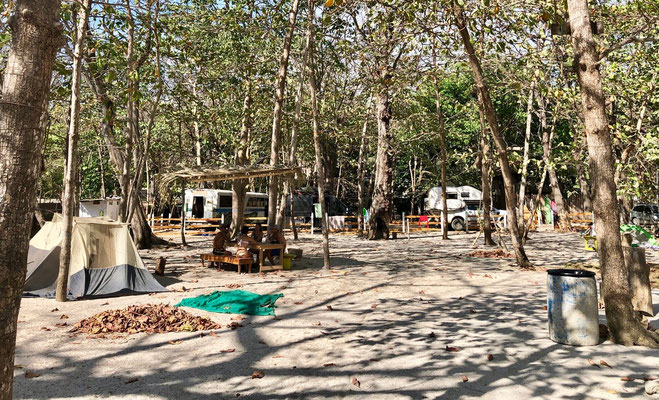 We decided to stay in an official camping after we read and heard of armed robbery in and around Santa Teresa