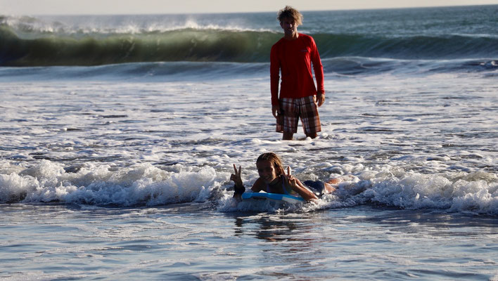 ..which gave Lynn the chance to use her boogie board
