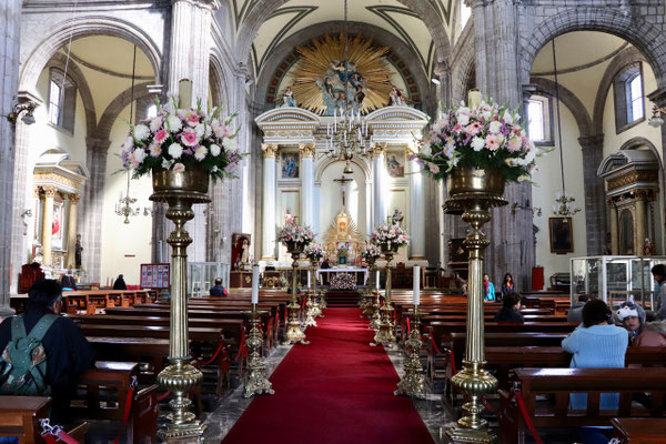 We were allowed to take a picture inside the Cathedral