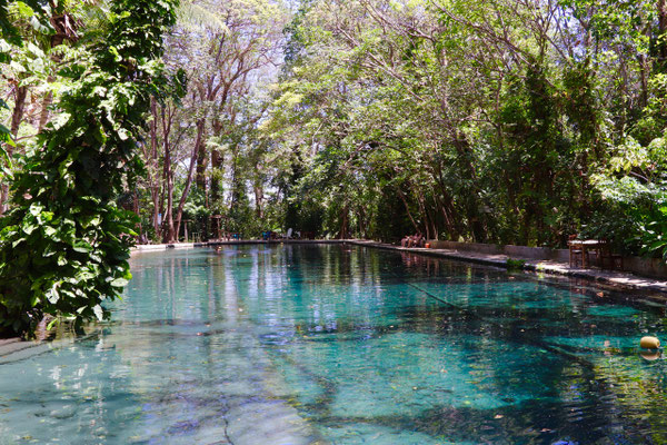 ...the underground water filled a natural pool..