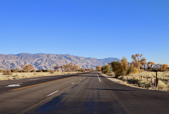 On are way down Owens Valley...