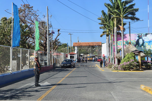 Driving out of the Port in San Jorge..