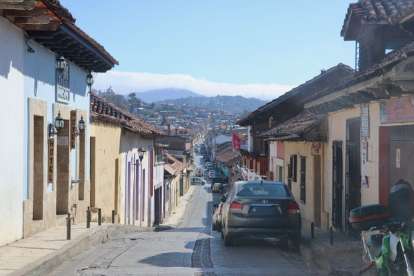 ..we found a small Hostel called Posada in town and parked the camper just outside in the street, which worked quite well, except for the noise at night which didn't give us a good night's sleep