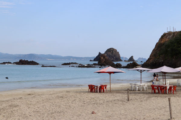 ...Tenacatita has a beautiful long beach stretching for many kilometres in a half moon shape