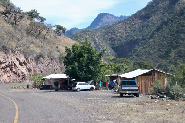 ...there were only a few signs of inhabitants along the way..