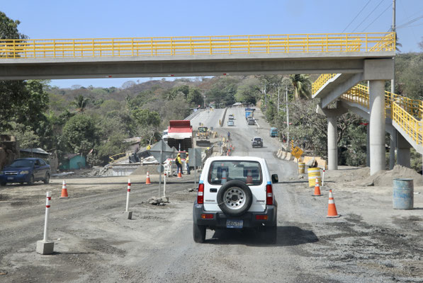 The El Salvadors are very hard workers and as you can see here they are building a highway done to the Pacific.