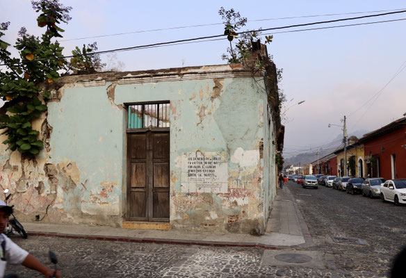 Some of the buildings are left over to decay after the last earthquake..
