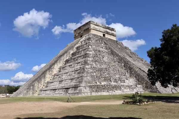 The El Castillo is said to have two Pyramids hidden inside - one on top of the other - and it is built on a "cenote" sinkhole