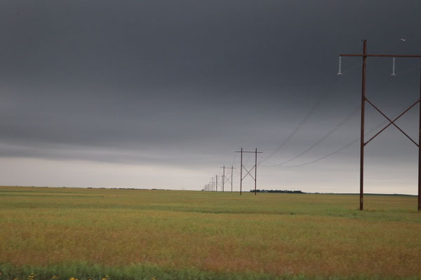 Prärie bei Gewitter