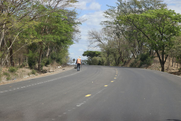 Road works - the panamericana was in surprisingly good condition in Honduras