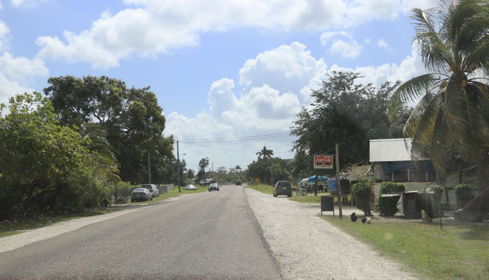 The roads in Belize were fairly good...