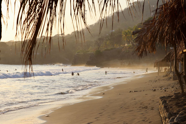 Down the beach 