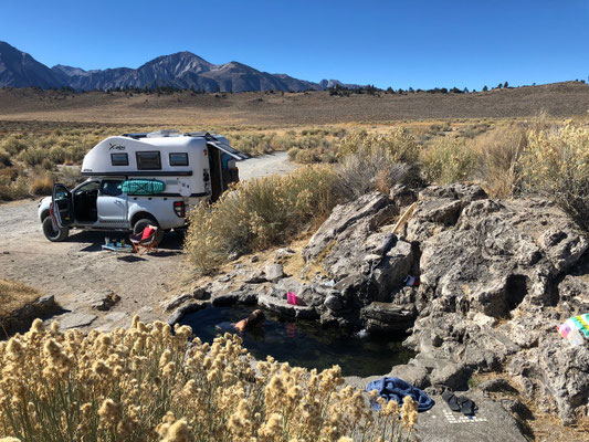 Back to our favourite Hot Pot Springs before we finish our 395 tour