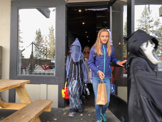 ...even star wars and scream members grabbed their treat..