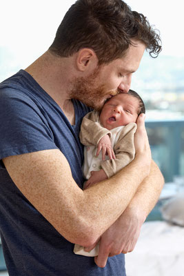 Newborn, Papa, Spital, Baby