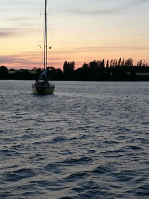 Vor Anker in Lee von Femø