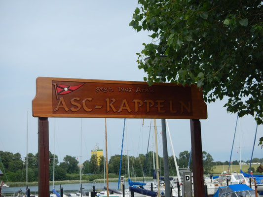 Unser Liegeplatz beim ASC in Kappeln