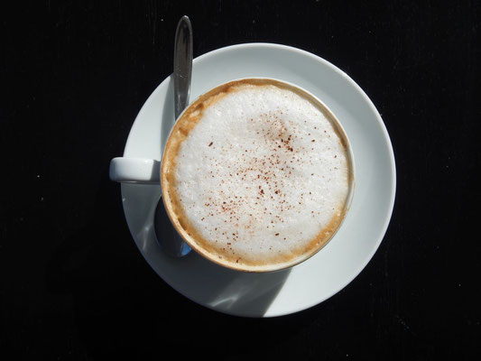 Cappuccino noch von Hand gemacht