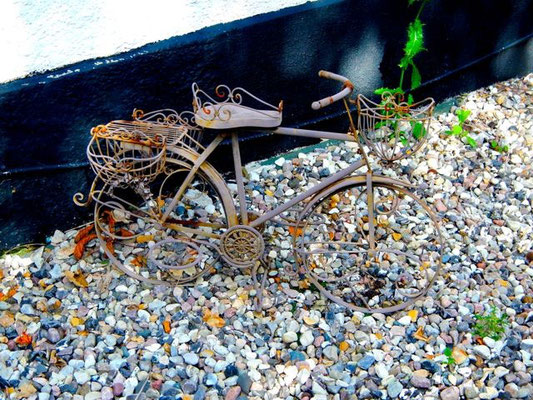 Fahrradskulptur beim Købmand