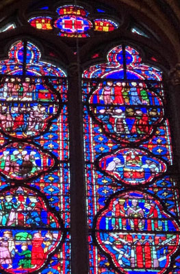 Stained glass windows chapel paris