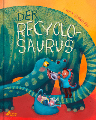 Cover Bilderbuch mit plastikfressendem Dino