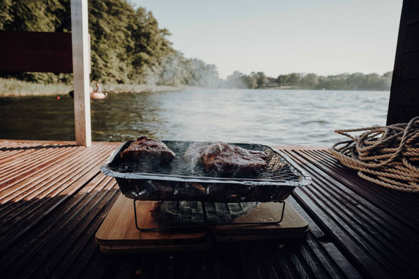 hausboot auf der mecklenburgischen seenplatte - von florian paulus