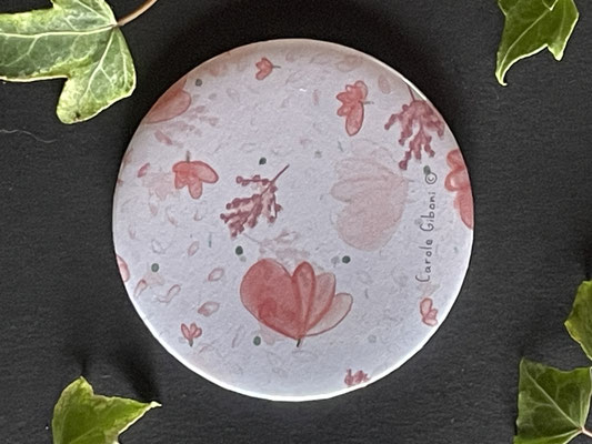 Magnet miroir carole giboni aquarelle origami dessin artiste peintre