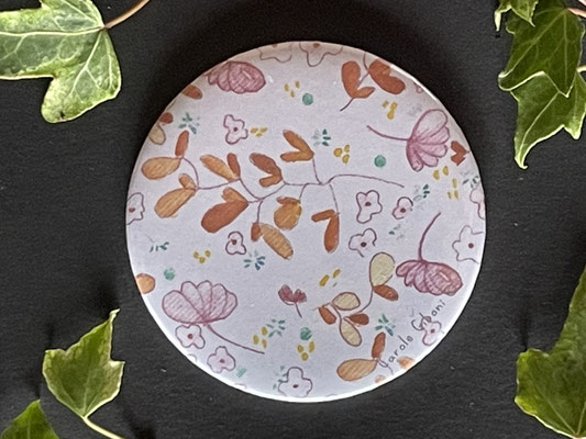 Magnet miroir carole giboni aquarelle origami dessin artiste peintre