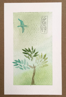 Carole Giboni atelier éditeur édition artiste carte d'art carte artisanale carte d'artiste carte faite main carte fabrication française made in france bourgogne créateur créatrice création originale cadeau origami artisan aquarelle collage dessin 