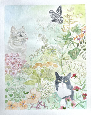 Aquarelle personnalisée Carole Giboni
