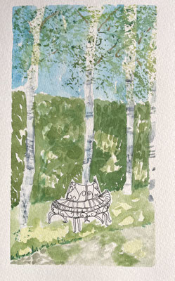 Aquarelle personnalisée Carole Giboni