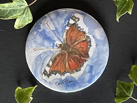 Magnet miroir carole giboni aquarelle origami dessin artiste peintre