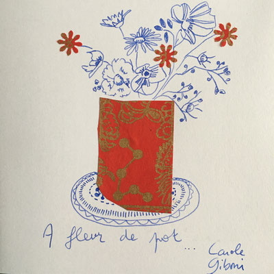 Carole Giboni atelier éditeur édition artiste carte d'art carte artisanale carte d'artiste carte faite main carte fabrication française made in france bourgogne créateur créatrice création originale cadeau origami artisan aquarelle collage dessin 