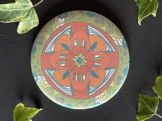 Magnet miroir carole giboni aquarelle origami dessin artiste peintre