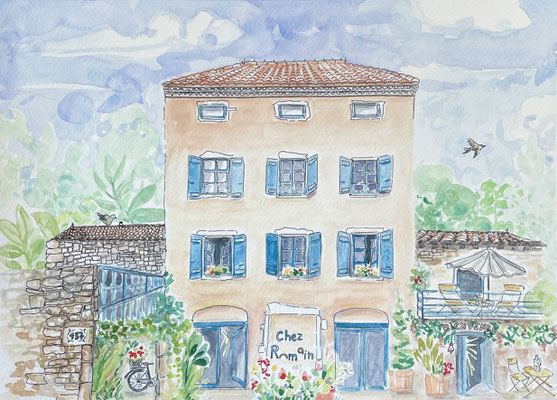 gîte personnalisé commande d'illustration 