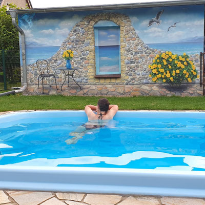 Wenn man vom Pool aus aufs Meer schauen kann... :D