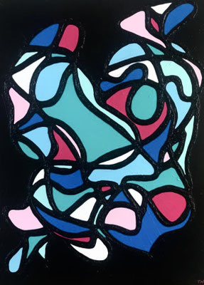 Schilderij CHAOS 60 X 80 cm
