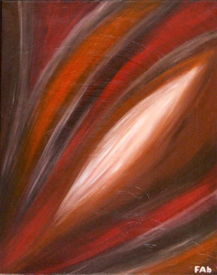 Schilderij BROWN LOVE 40 x 50 cm