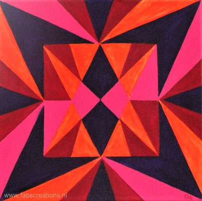 3D Schilderij MANDALA 30 x 30 cm 