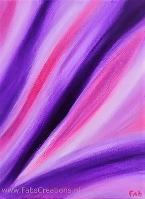 Schilderij PRETTY IN PURPLE 40 x 50 cm
