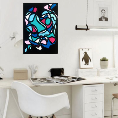 Schilderij CHAOS 60 X 80 cm