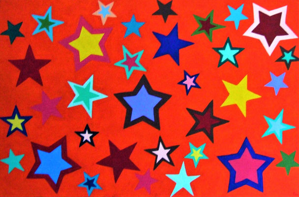 Schilderij STARPEOPLE 115 x 70 cm