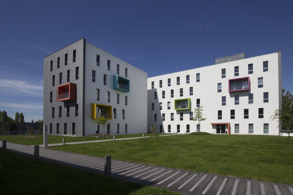 Photographie d'architecture - Résidence Atlantis Saint Herblain - Enduits STO