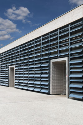 Photographie d'architecture - Brise soleil Renson - Marché de Marly-Le-Roi