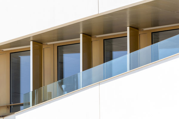 Detail Menuiserie aluminium - Immeuble Le Liner - Perols - A+ Architecture