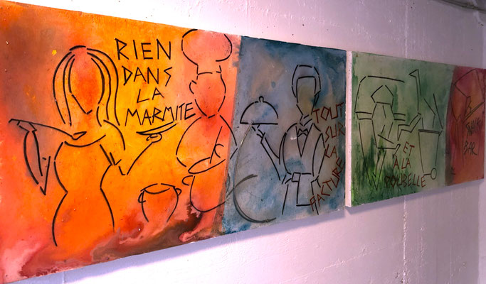 Bocuse à la carte | Acryl auf Holz | 120x60cm | 650€